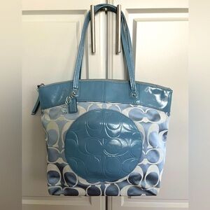 COACH Blue Large Handbag